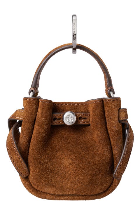 Romy Suede Bucket Key Fob