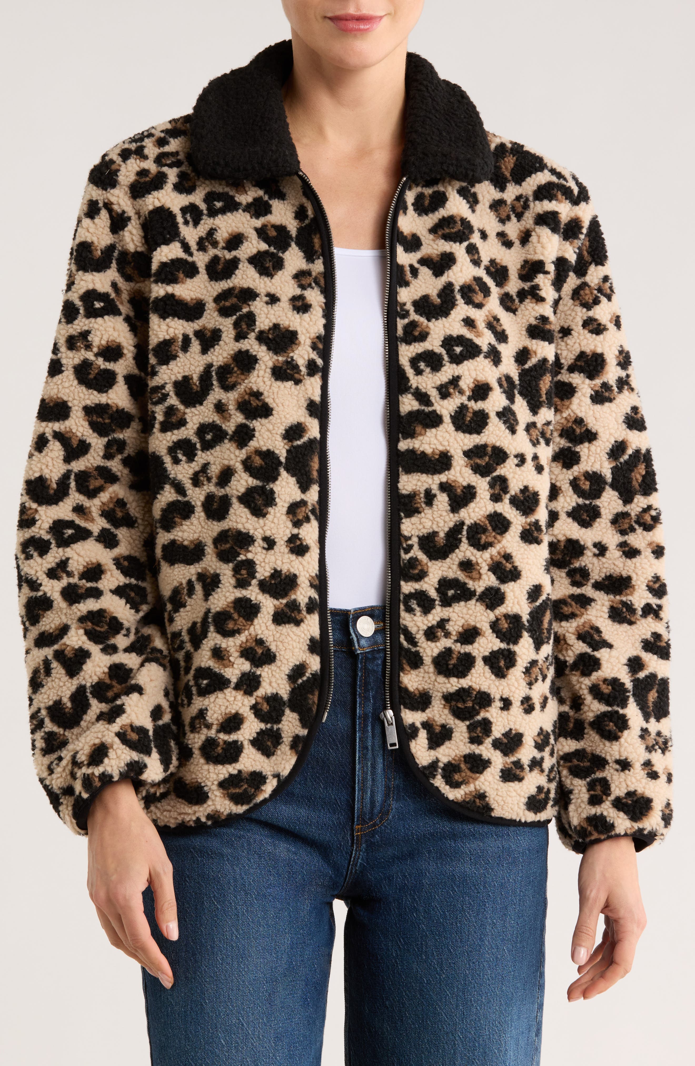 INTERNATIONAL DESIGNER Faux Shearling Jacket