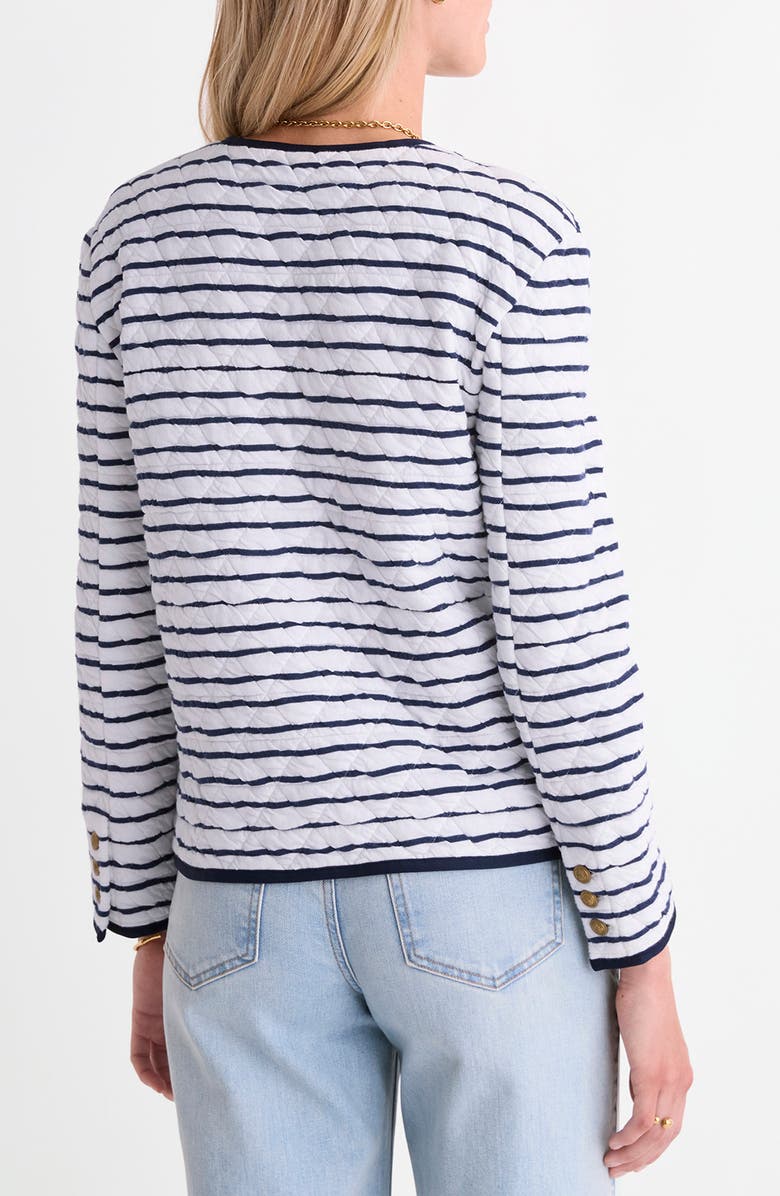 vineyard vines Stripe Quilted Jacket, Alternate, color, Stripe Nautical Navy