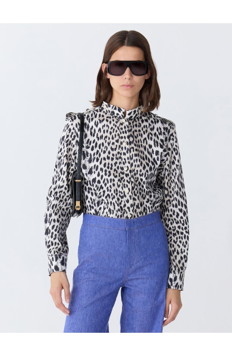 Callas Milano MIKA Band-collar Shirt, Alternate, color, Natural