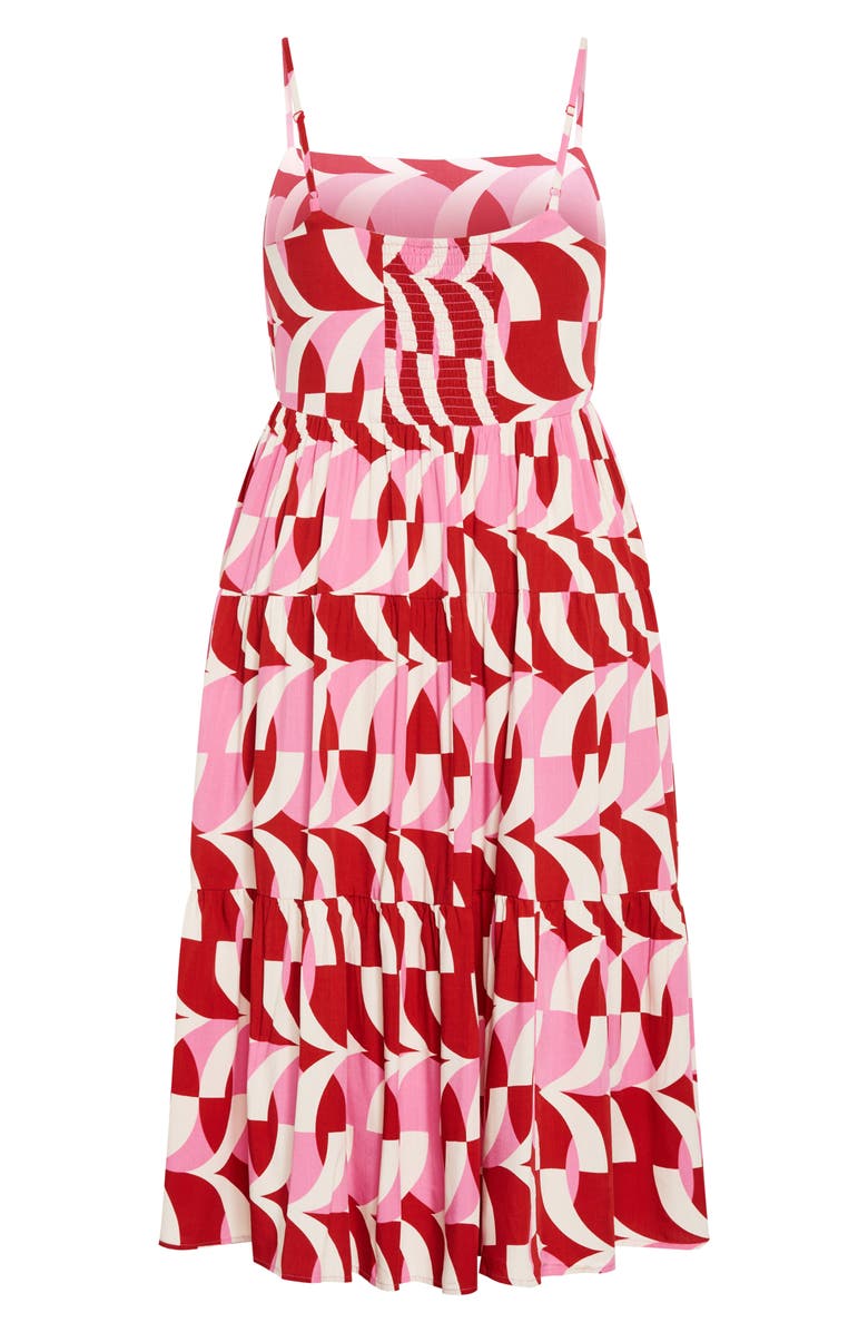 City Chic Mystic Print A-Line Dress, Alternate, color, Print