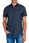 Slim Fit Micro Dot 4-Way Stretch Short Sleeve Button-Up Shirt