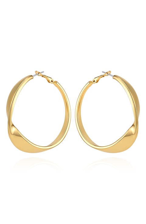 Twisted Hoop Earrings