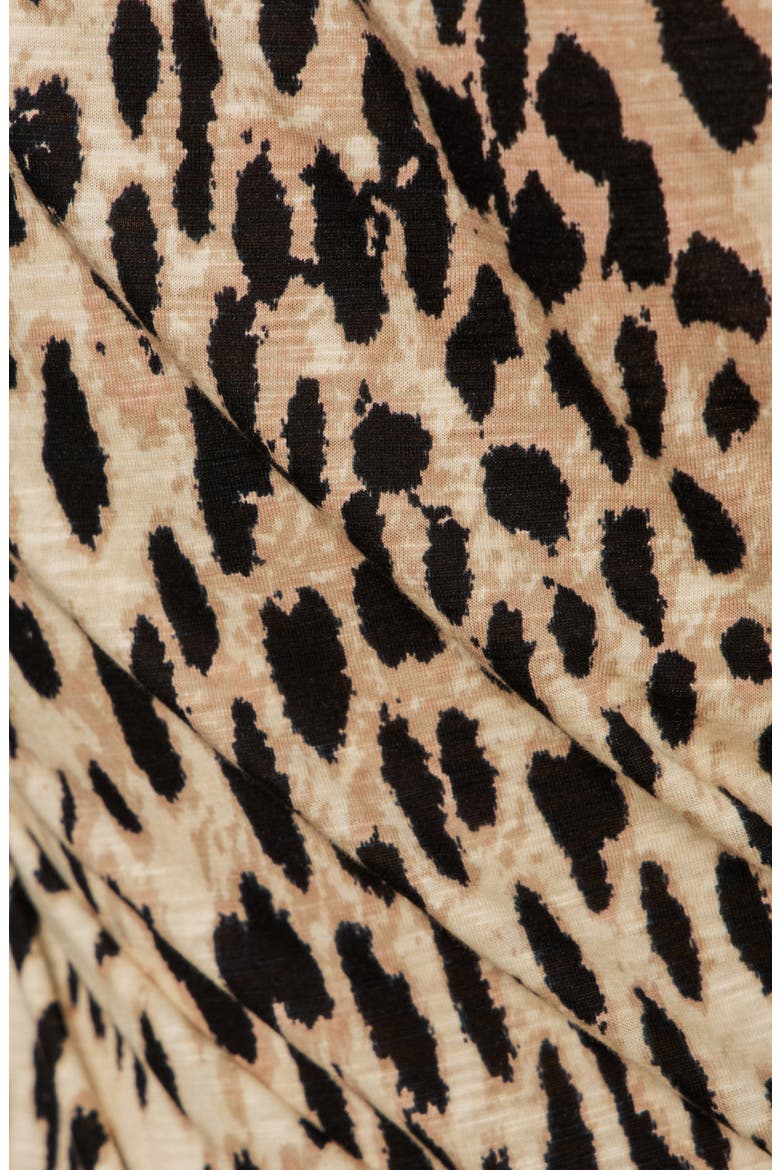 Print Split Neck Knit Top, Alternate, color, GENTLE LEO