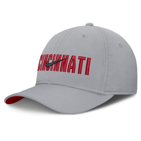 Men's Nike  Gray Cincinnati Reds Primetime Rise Dri-FIT Flex Hat