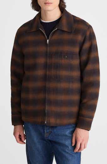 Madewell Ombré Check Flannel Zip Jacket