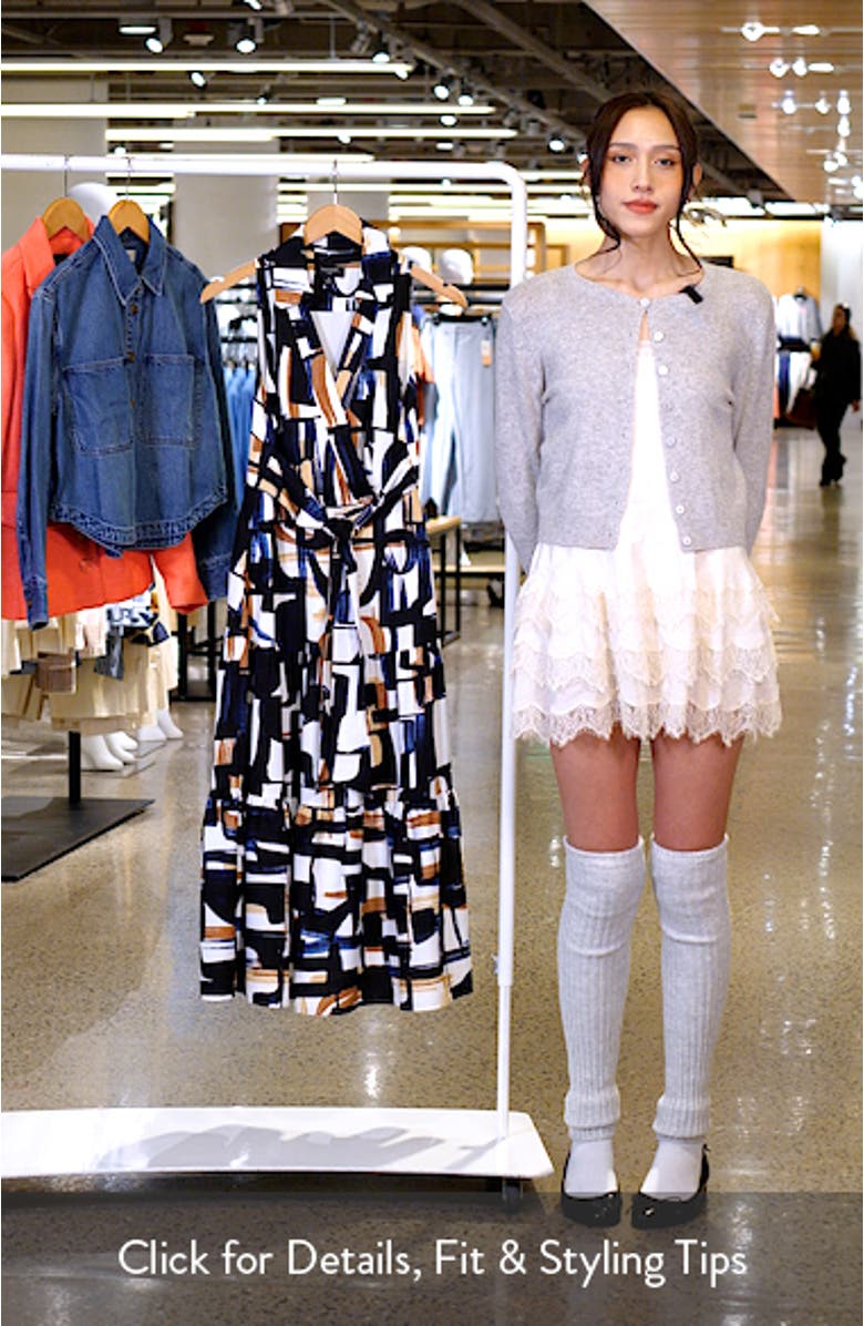 Sleeveless Tie Waist Shirtdress, sales video thumbnail