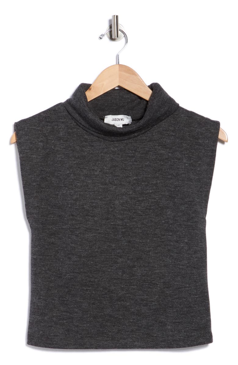 JASON WU Cap Sleeve Turtleneck Sweater, Alternate, color, Grey