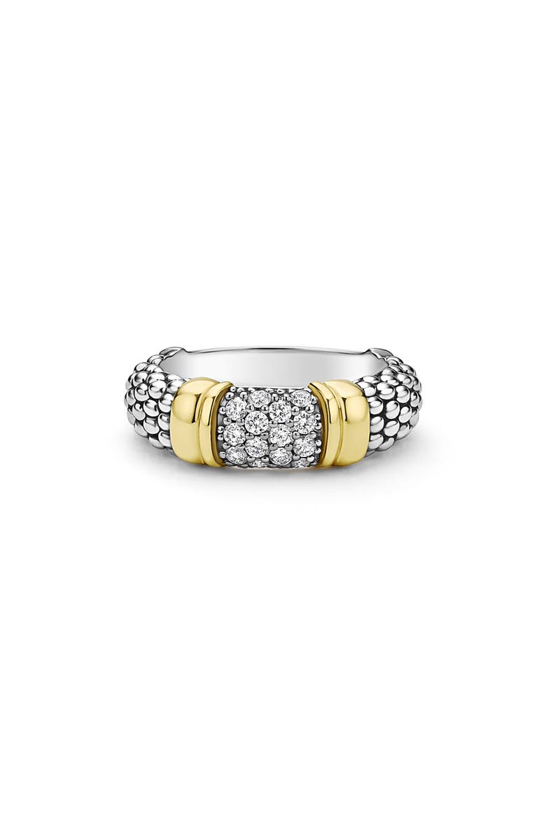 Signature Caviar Pavé Diamond Ring, 6mm video