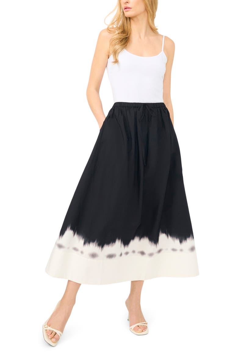 Drawstring Maxi Skirt, Alternate, color, RICH BLACK