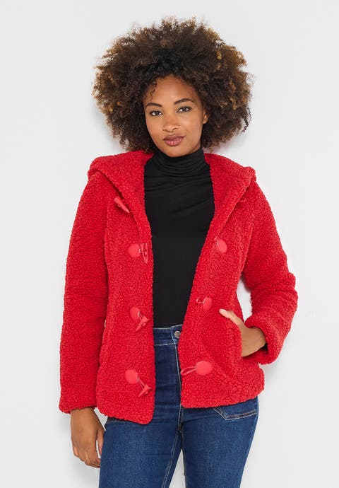 Hooded Fleece Toggle Jacket