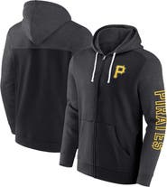 FANATICS Men's Fanatics Branded Black Pittsburgh Pirates Offensive Line Up Lightweight Full-Zip Hoodie