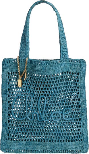 Chloé Summer Banana Crochet Raffia Tote Bag | Nordstrom