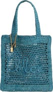 Chloé Summer Banana Crochet Raffia Tote Bag