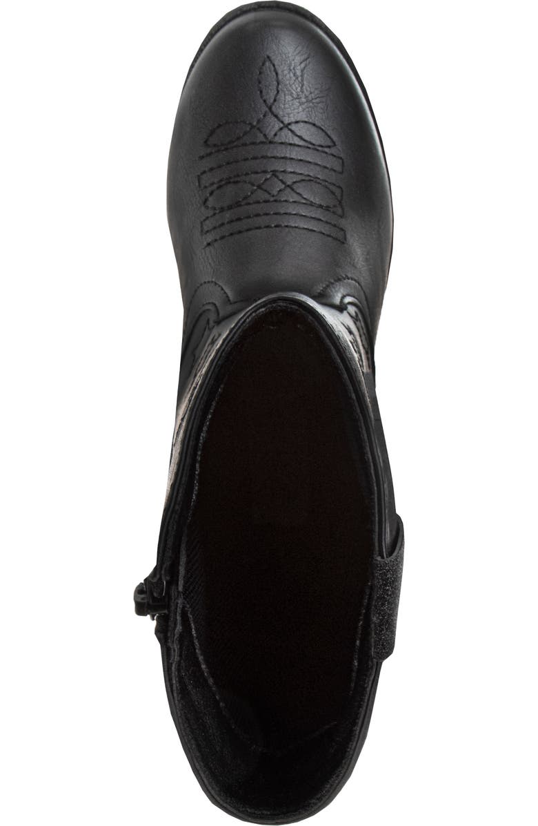 Kensie Girl Cowgirl Western Boots., Alternate, color, Black