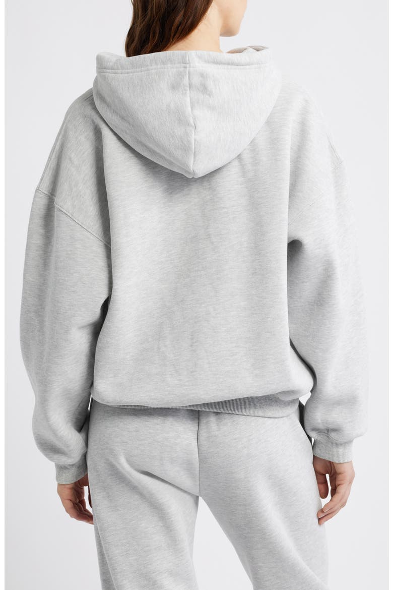Puffy Logo Hoodie, Alternate, color, GREY