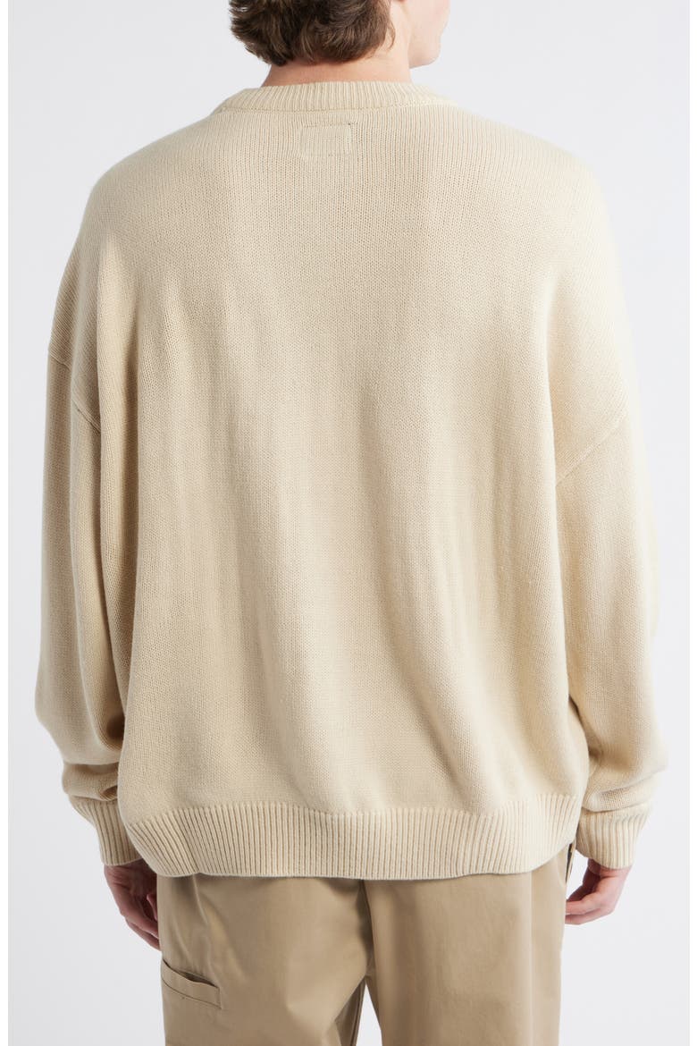 Tiger Crewneck Sweater, Alternate, color, CREAM