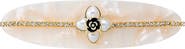 BY ADINA EDEN Pearl Flower W/ Rhinestone Hair Barrette