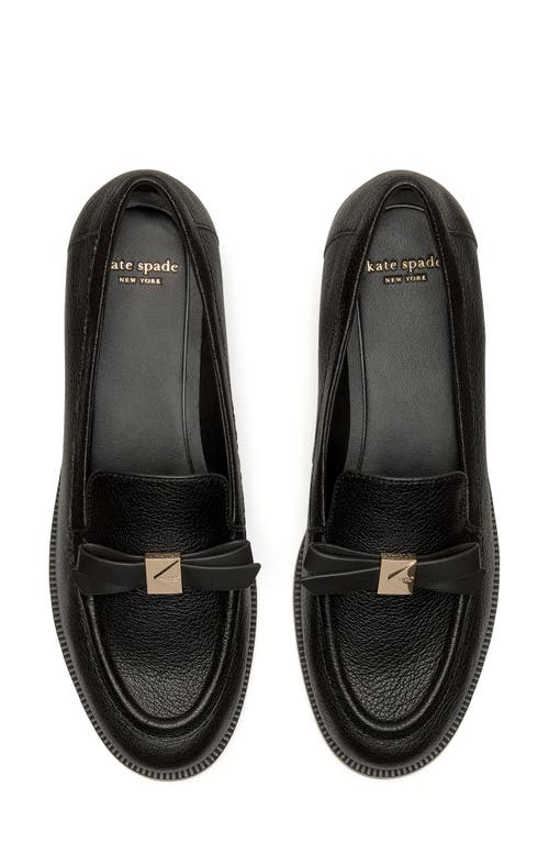 Kate Spade New York Deco Bow Loafer In Black
