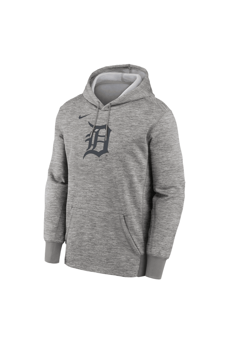 Men's Nike Heather Gray Detroit Tigers Primary Logo Therma Hoodie, Alternate, color, Heather Gray
