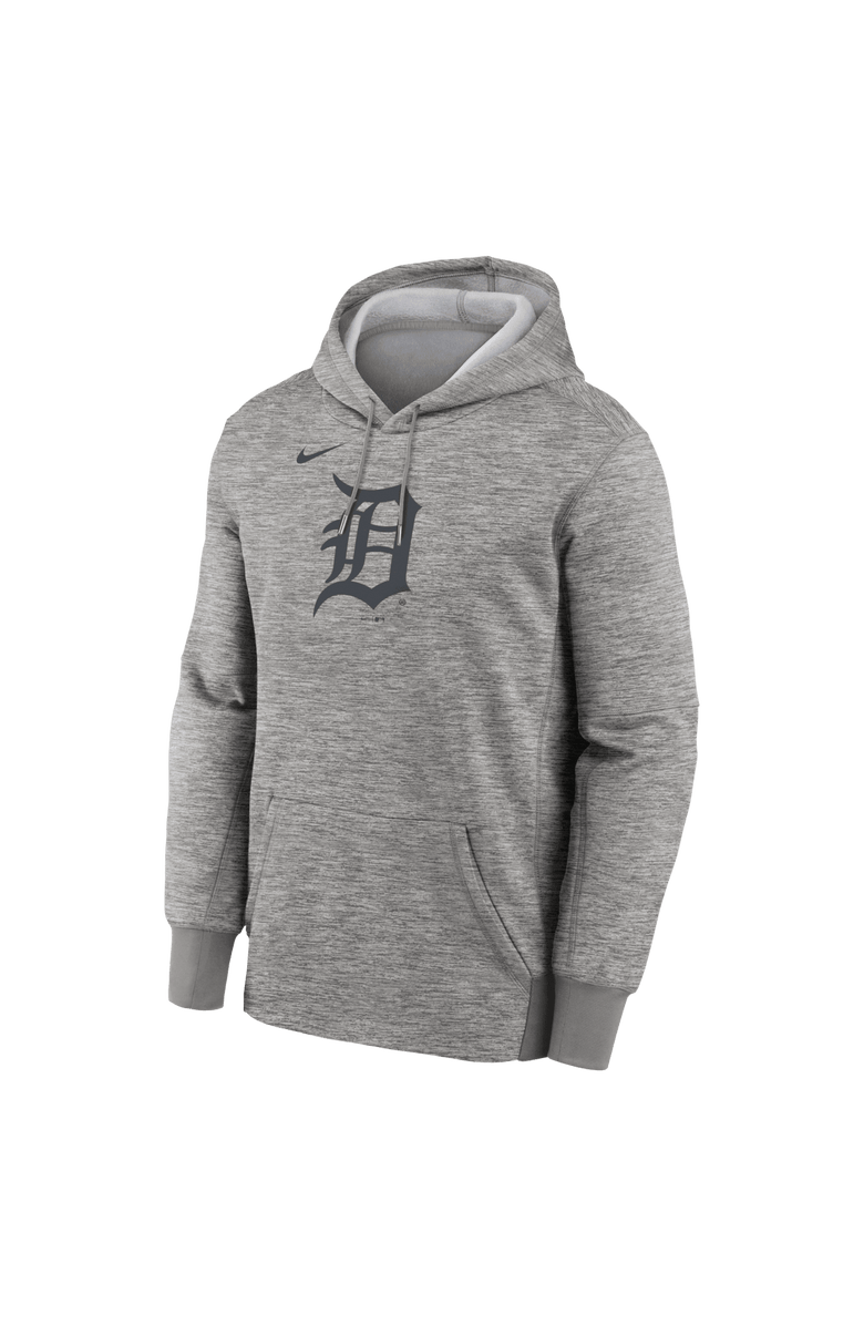 Nike Men's Nike Heather Gray Detroit Tigers Primary Logo Therma Hoodie, Alternate, color, Heather Gray