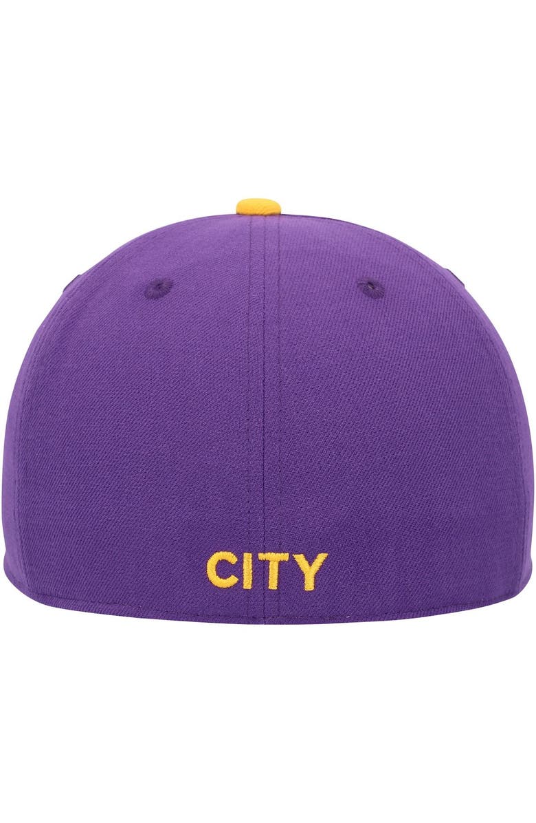 FAN INK Men's Purple/Yellow Manchester City America's Game Fitted Hat, Alternate, color, Purple
