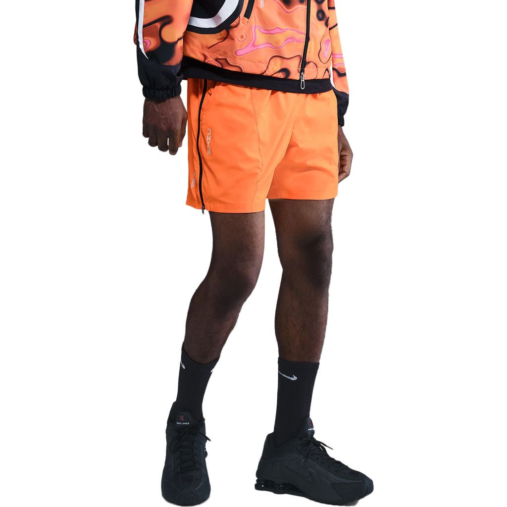 Nike Project F.r.o.g. Drawstring Shorts In Orange