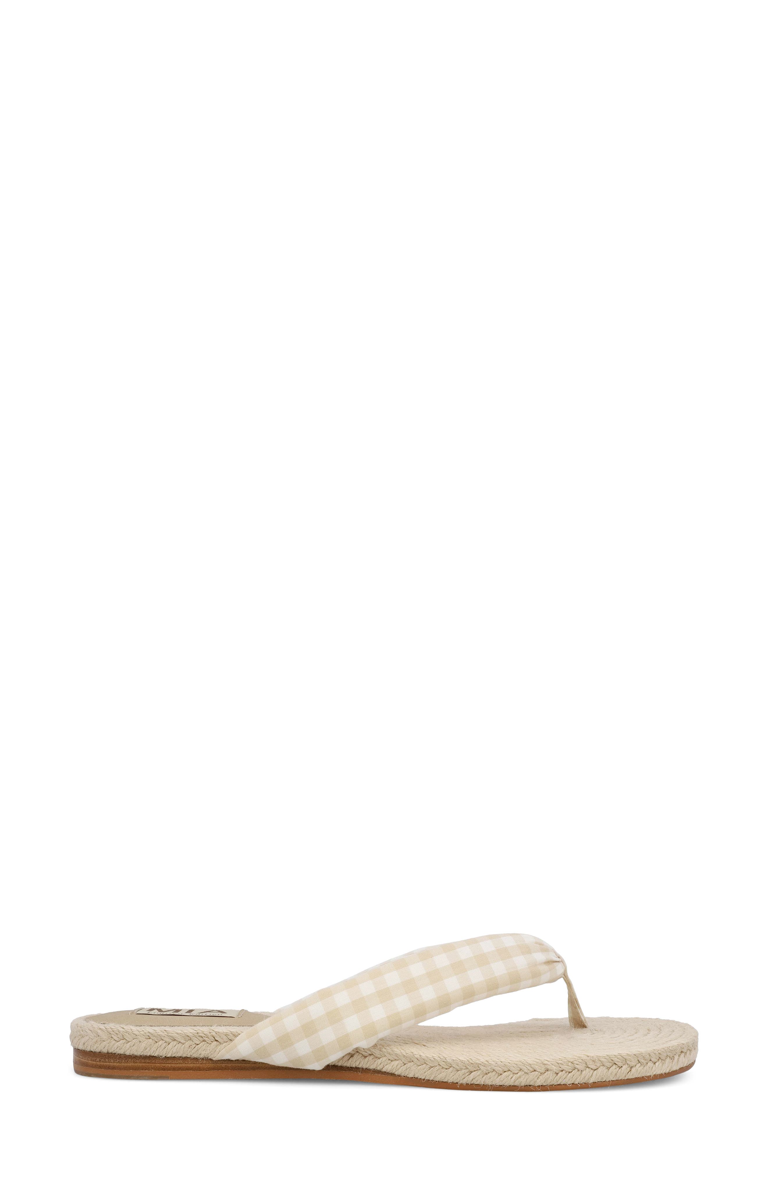 MIA Aleena Espadrille Flip Flop, Alternate, color, Natural/ White