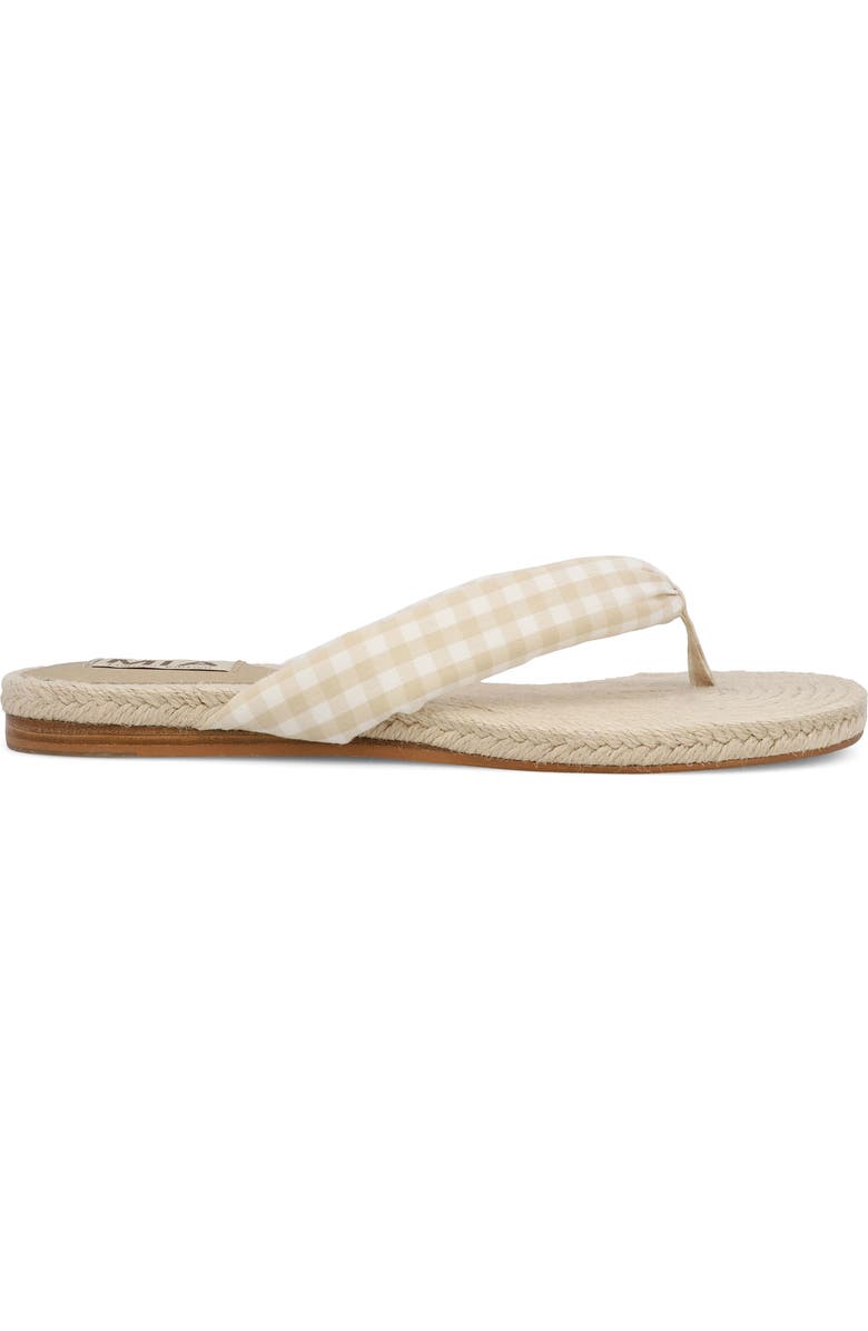 MIA Aleena Espadrille Flip Flop, Alternate, color, Natural/ White