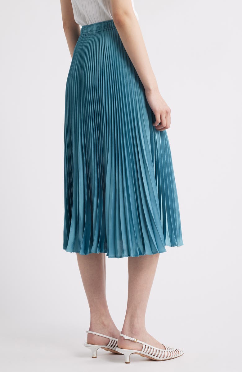 BOSS Orange Vlysola Pleated Midi Skirt, Alternate, color, Algae Blue