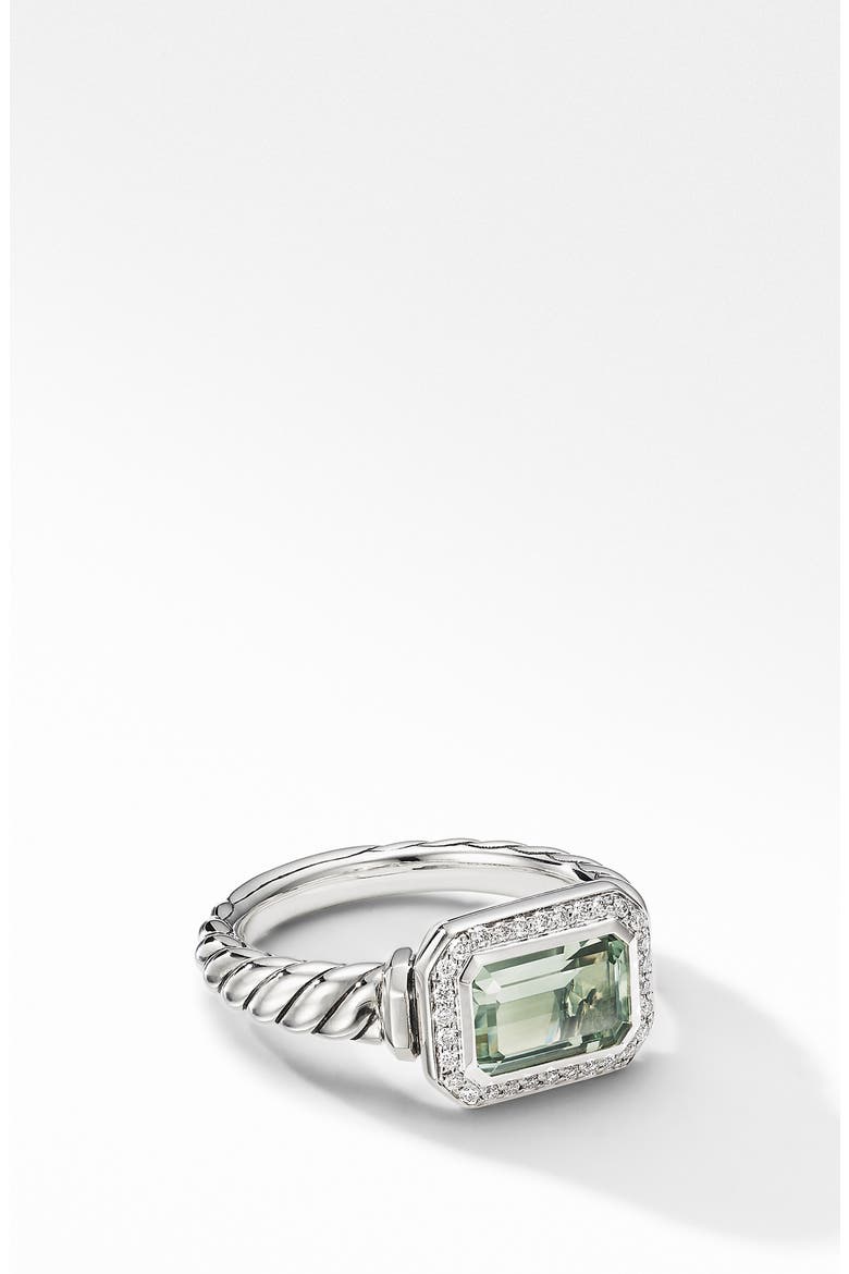 Novella Baguette Ring, Main, color, PRASIOLITE