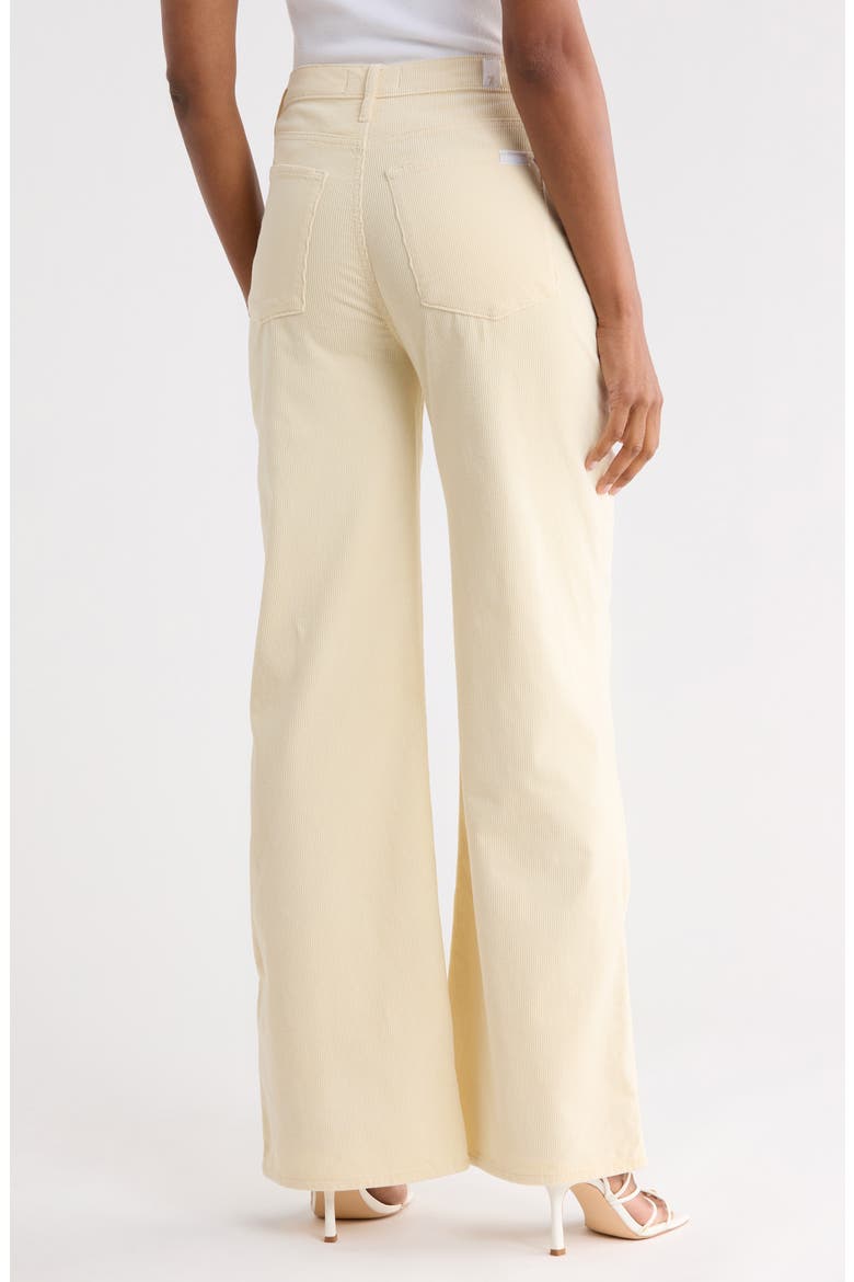Jo Ultra High Waist Wide Leg Jeans, Alternate, color, CORDUROY EGGSHELL