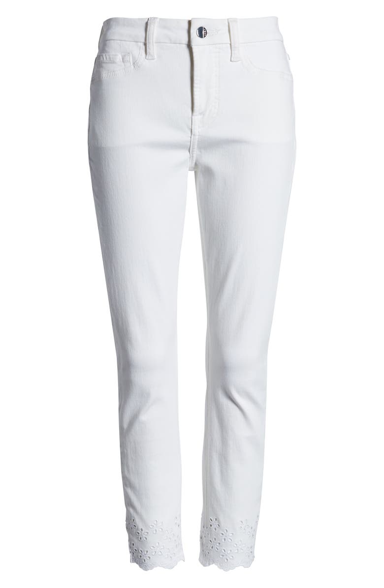 JEN7 by 7 For All Mankind JEN7 High Waist Eyelet Hem Ankle Skinny Jeans, Alternate, color,