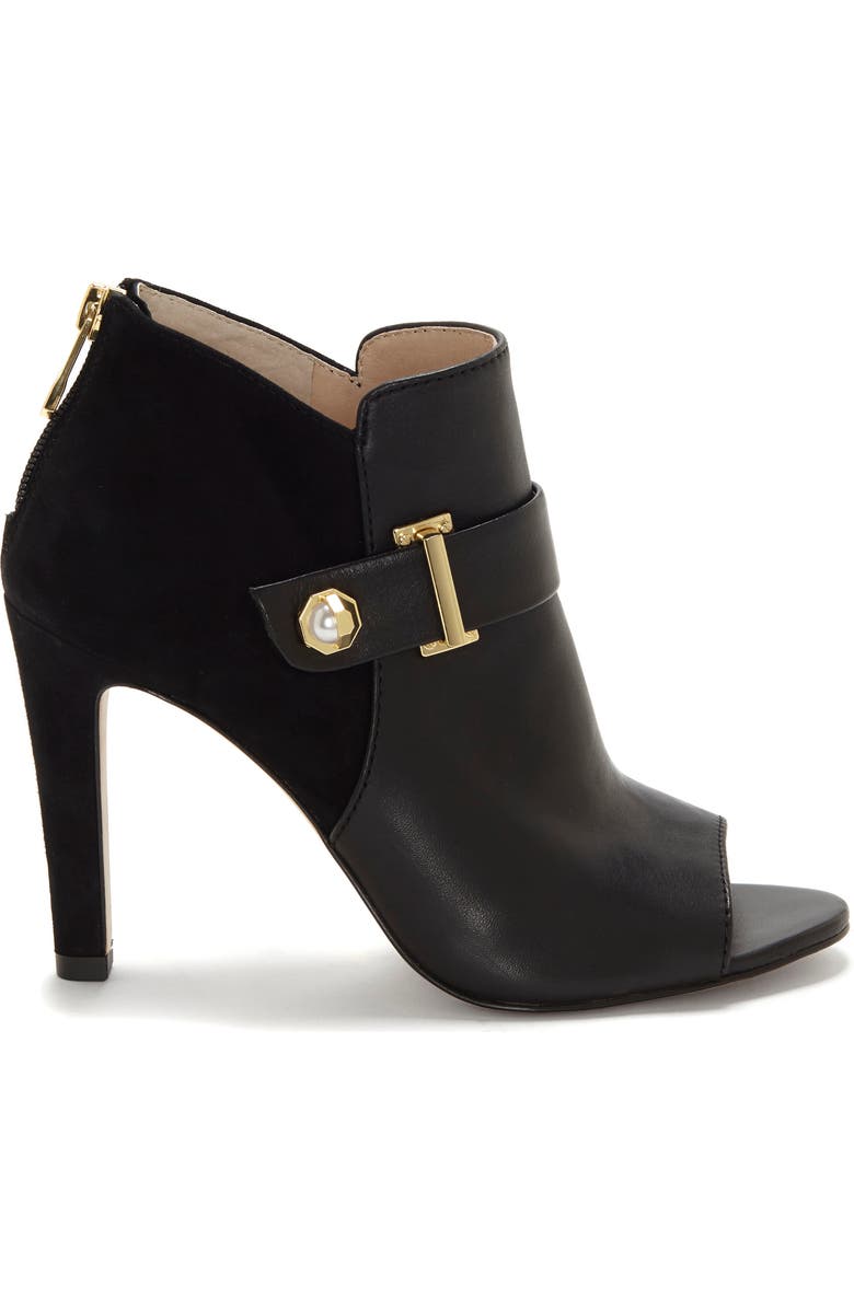 Louise et Cie Lander Open Toe Genuine Calf Hair Bootie, Alternate, color,