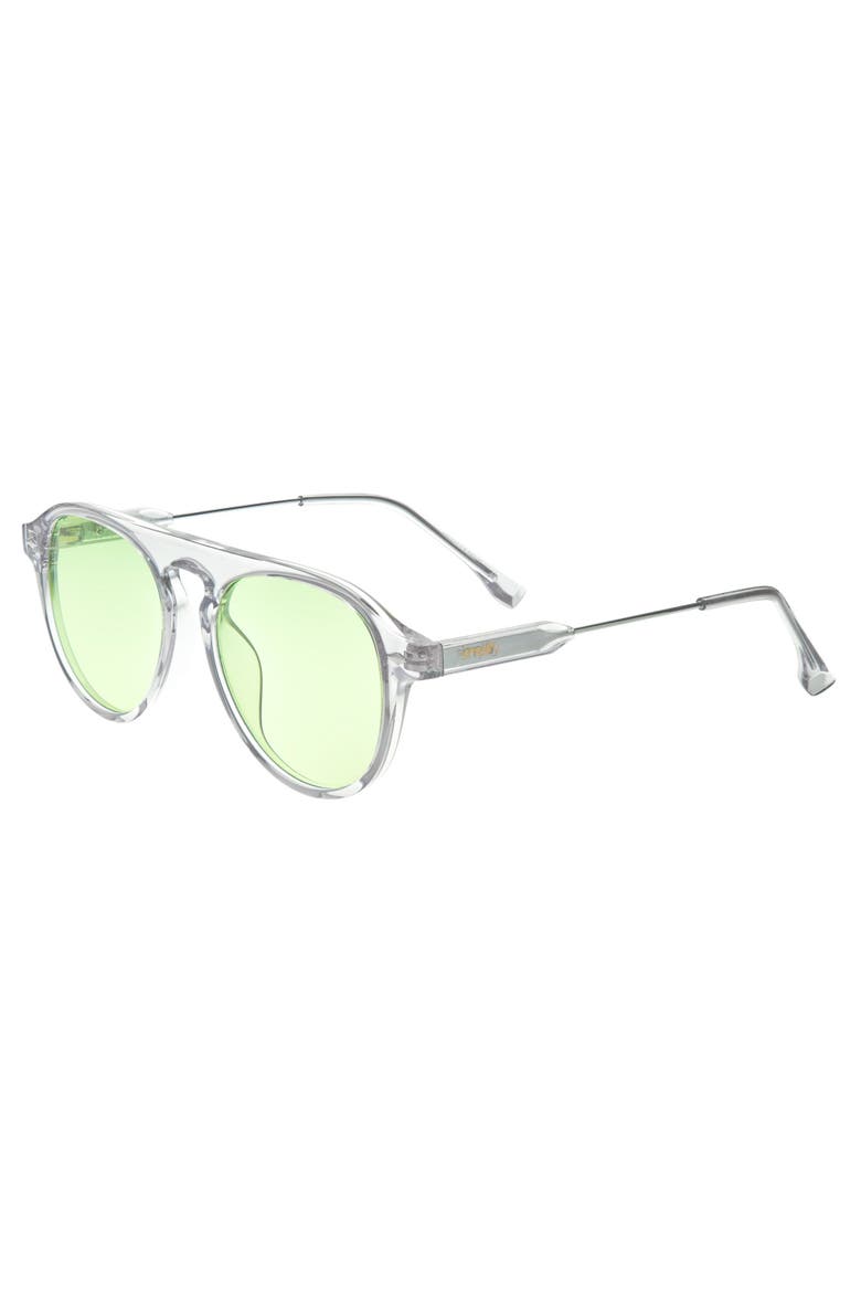 Carter Polarized Sunglasses, Main, color, Clear/Green