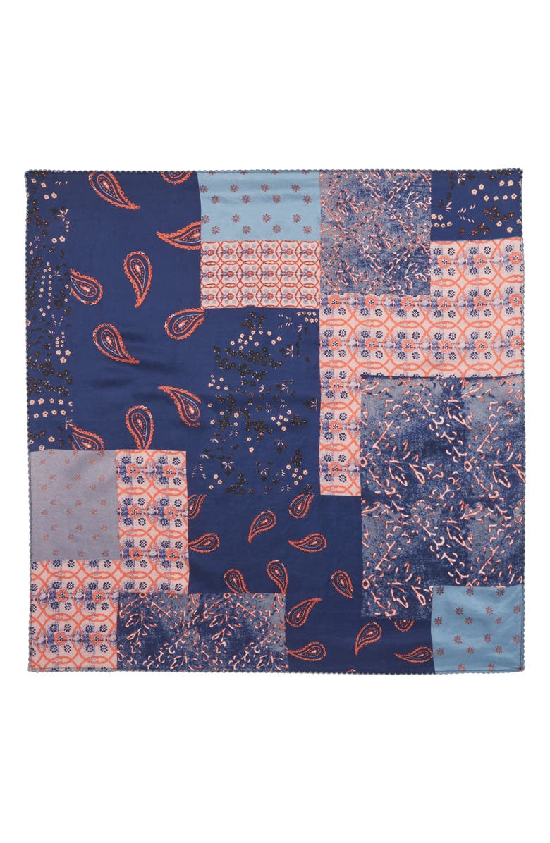 Treasure & Bond Paisley Meadow Square Silk Scarf, Alternate, color,