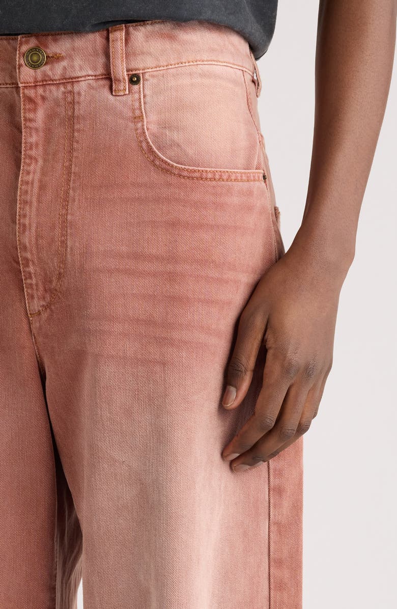 Isabel Marant Jameson Wide Leg Jeans, Alternate, color, Burnt Henna