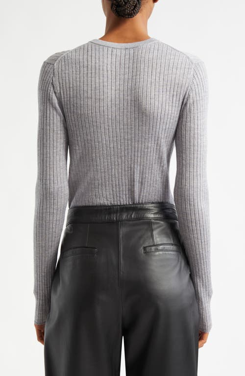 A.L.C A.L.C. KYLE MERINO WOOL LONG SLEEVE RIB TOP