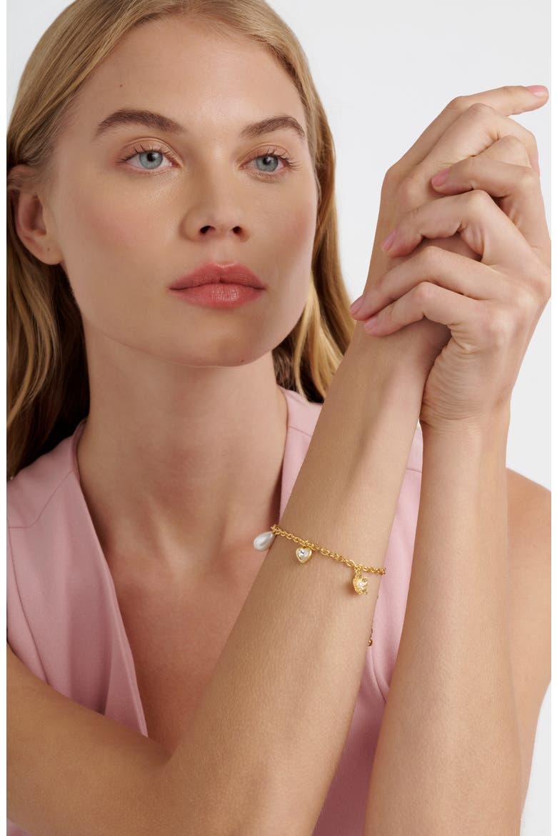 Isabella Icon Charm Bracelet, Alternate, color, METALLIC GOLD