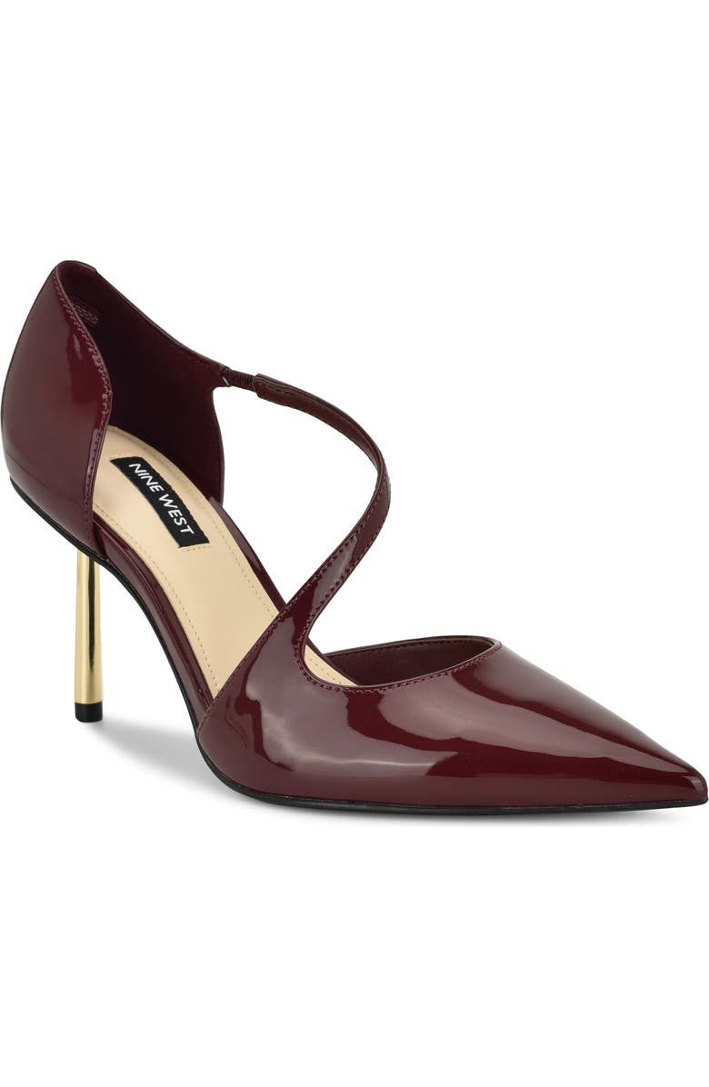 Nine West Dolen Pointed Toe Pump, Main, color, Dark Red