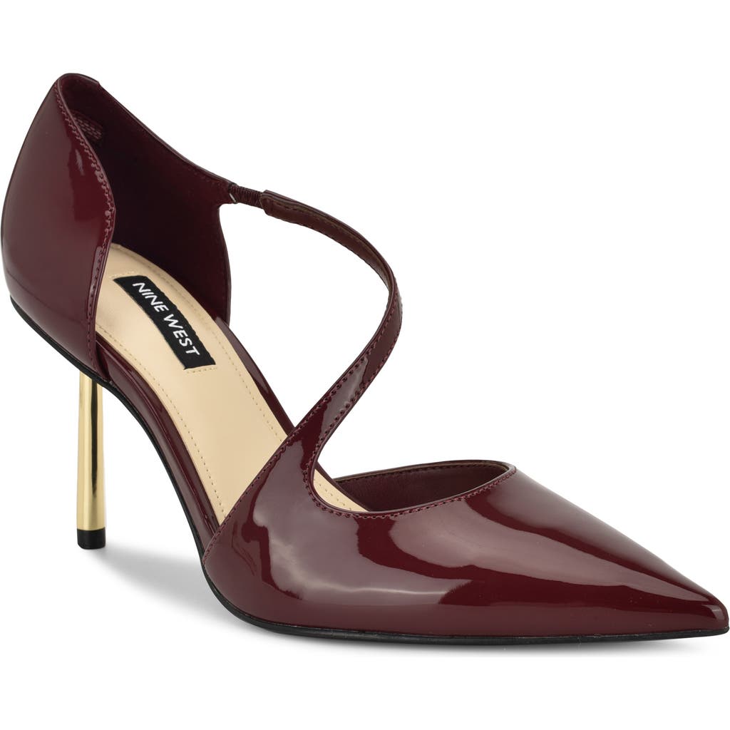 Nine West Dolen Pointed Toe Pump In Red