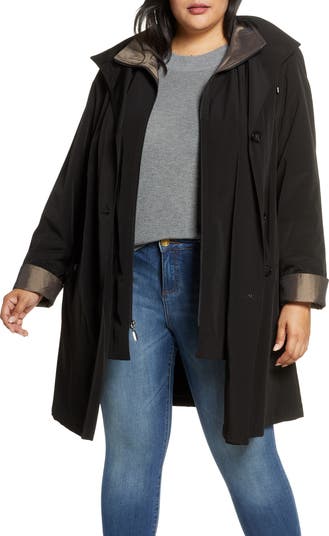 Gallery Hooded Raincoat with Liner Nordstrom