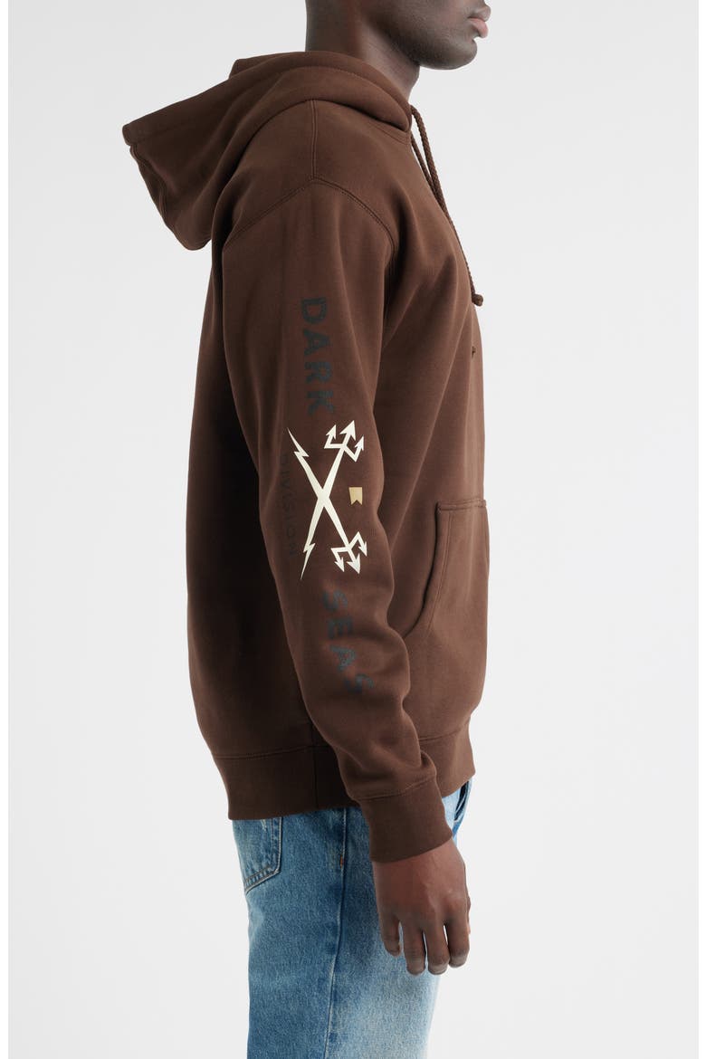 Headmaster III Fleece Pullover Hoodie, Alternate, color, BROWN