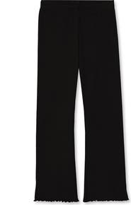 Lands' End Girls Ribbed Knit Flare Leggings