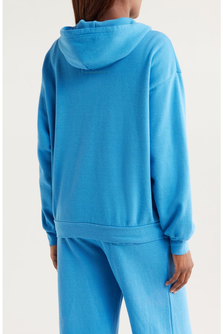 5-Stripe Zip Hoodie, Alternate, color, COBALT/ NEON