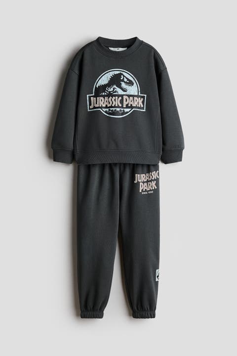 2-piece Printed Sweatshirt And Joggers Set