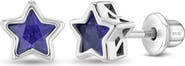 In Season Jewelry Cubic Zirconia Birthstone Star Earrings