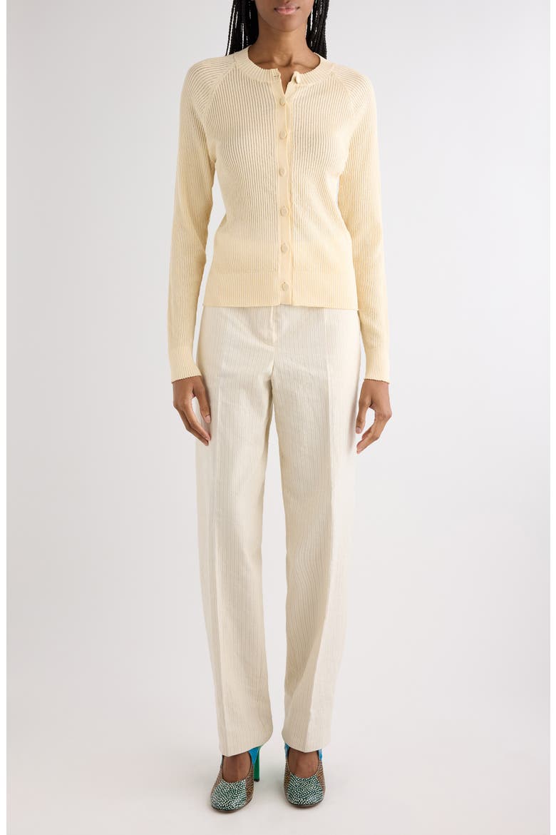 Tobinas Cotton Cardigan, Alternate, color, CREAM