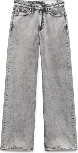【関税込み】rag & bone グレー Logan ワイドレッグジーンズ rag & bone Logan Wide Leg Jeans | Nordstromrack