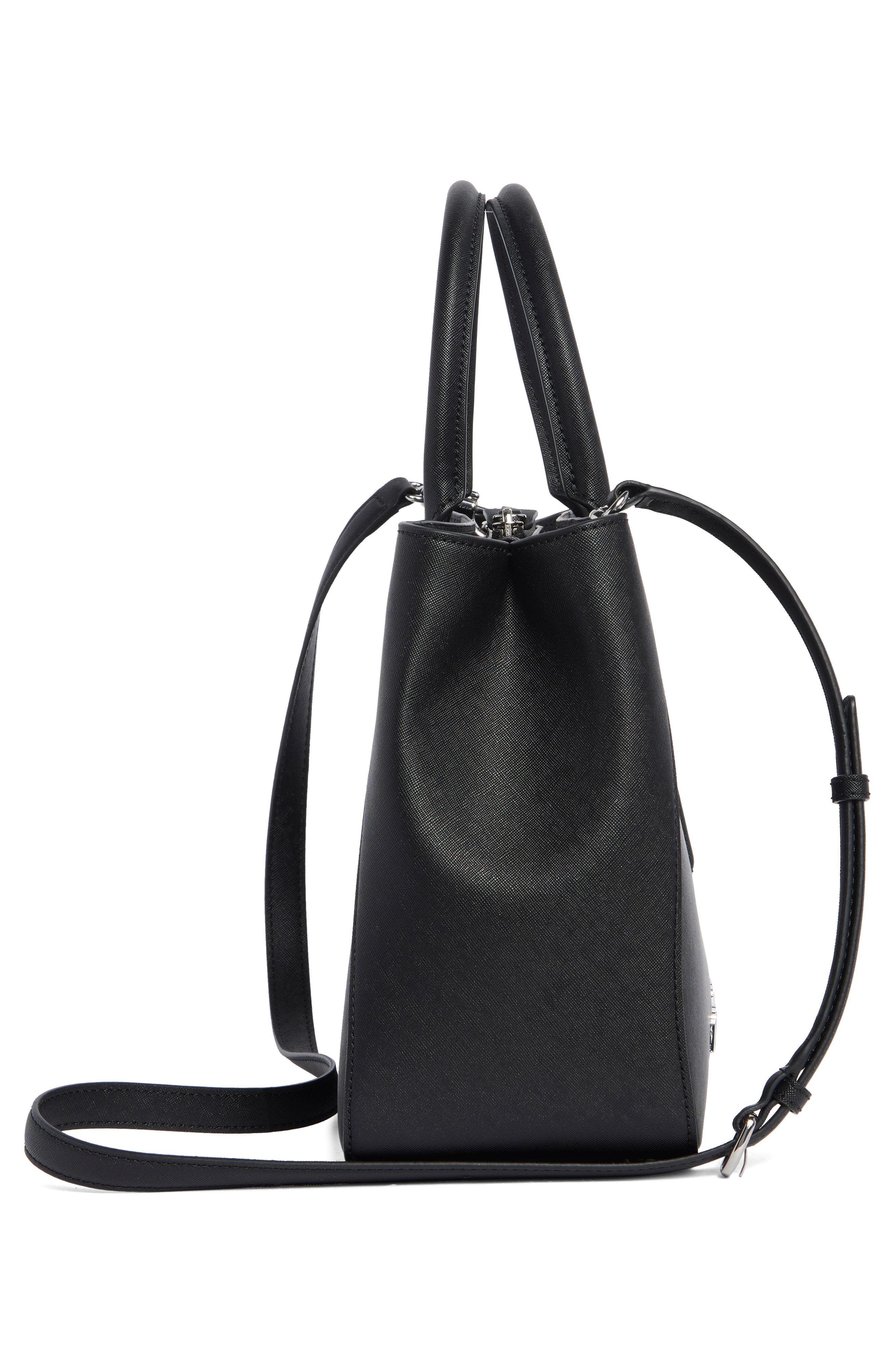 Marc Jacobs Trademarc Satchel, Alternate, color, Black